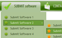 Iphone Sdk Arrow Buttons Multilevel Menus In Html Iphone Sdk Arrow Buttons