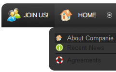web buttons Javascript Ul Tree Menu