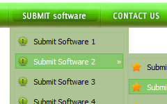 Javascript List Tree Menü Green Web Button Png