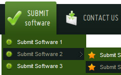 Online Button online button Free Download Menu Submenu Template